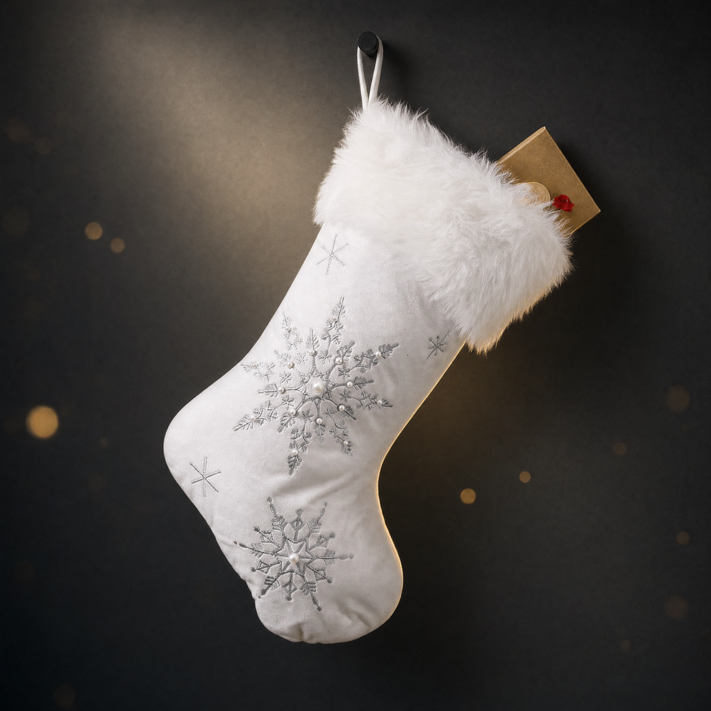 Snowflake Christmas Stocking